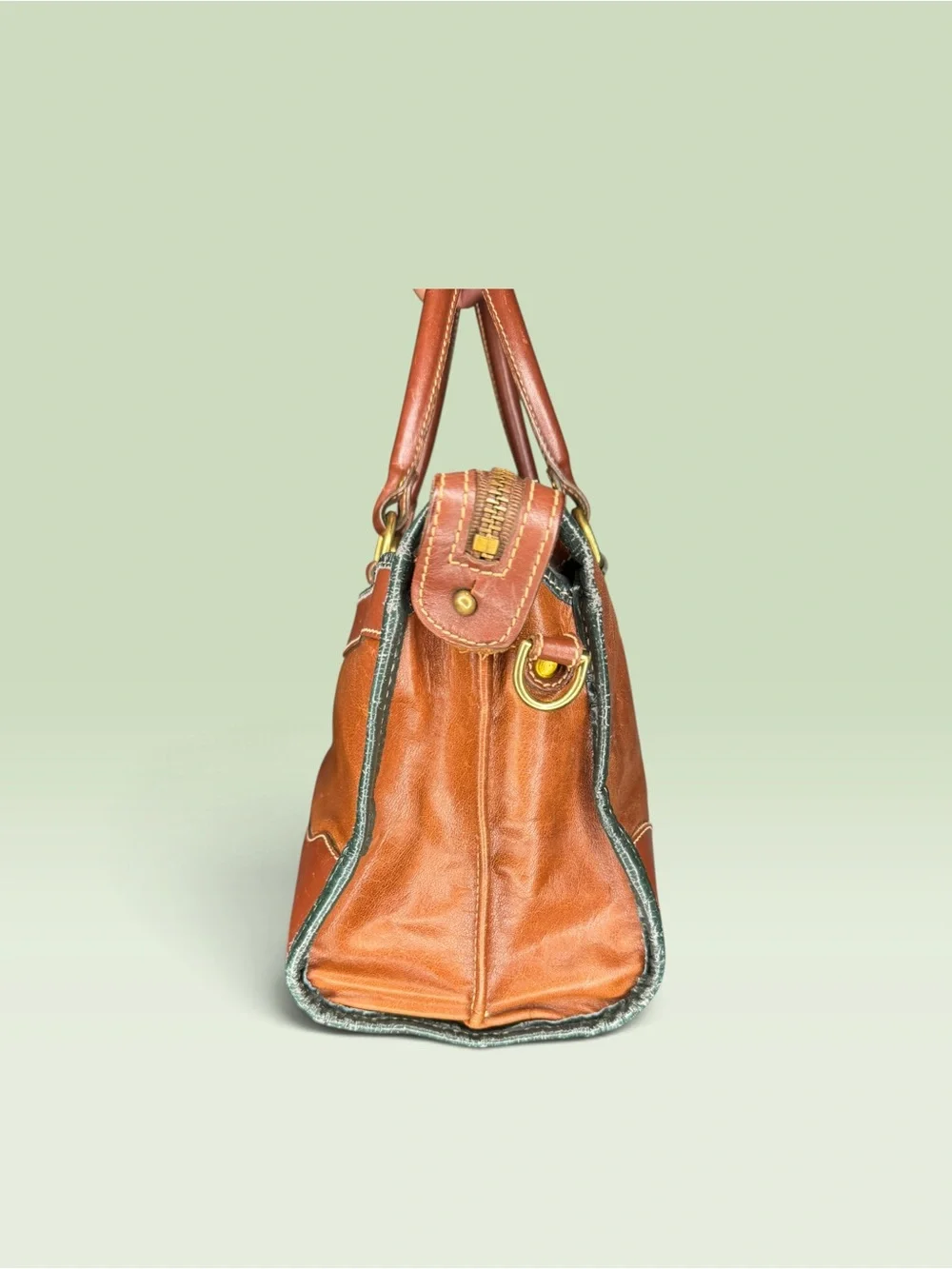 Brahmin 90s Vintage Tuscan Satchel Crossbody